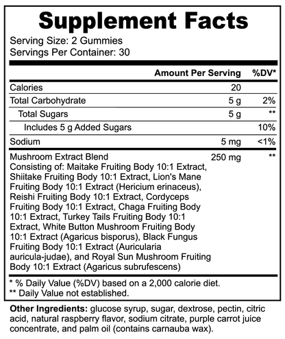 Mushroom Extract Complex Gummies by Project M