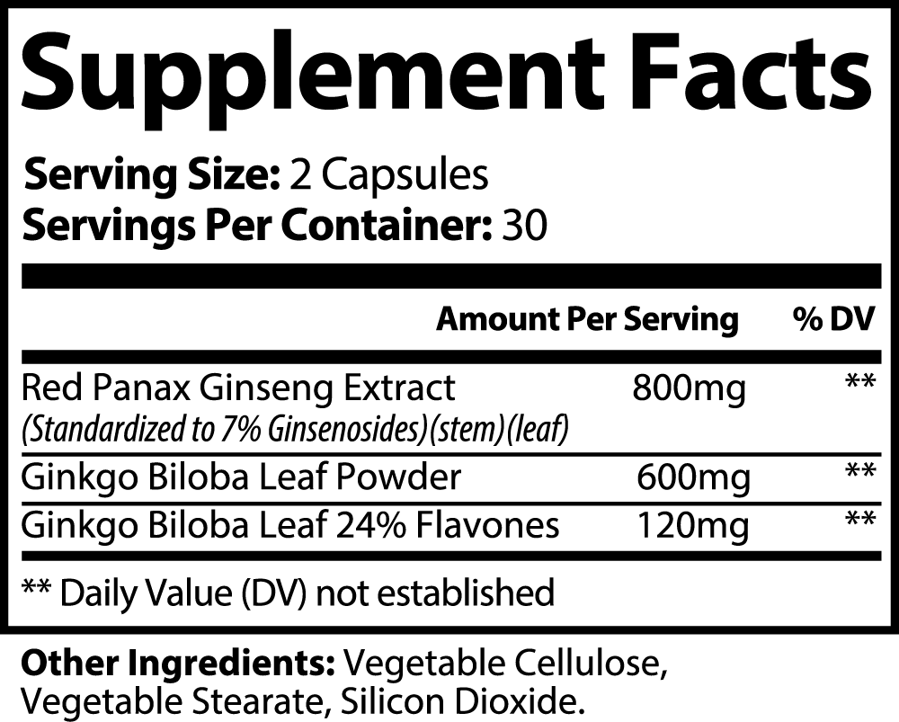 Ginkgo Biloba + Ginseng by Project M