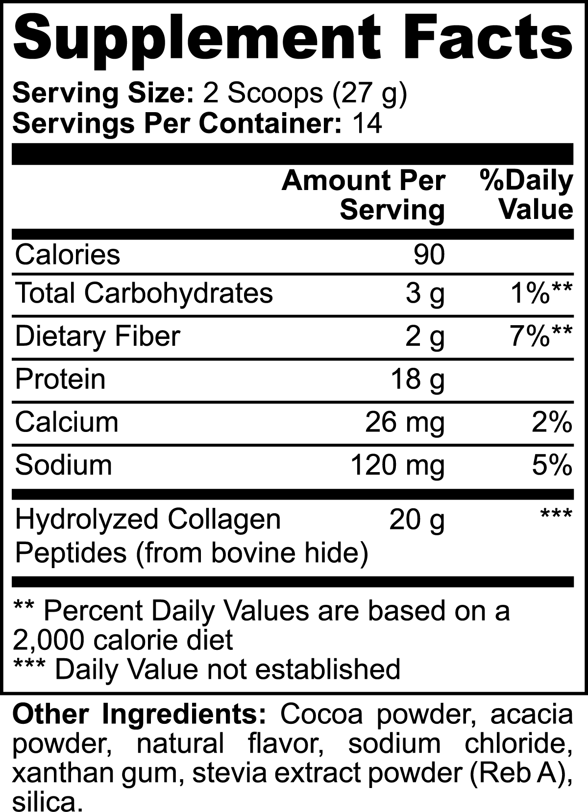 Grass-Fed Chocolate Collagen Protein by Project M