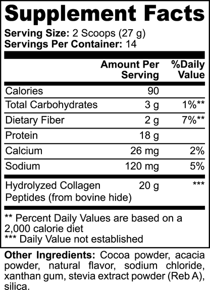 Grass-Fed Chocolate Collagen Protein by Project M