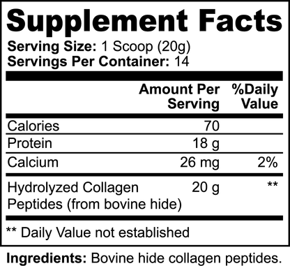 Grass-Fed Hydrolyzed Collagen Protein by Project M (Unflavored)