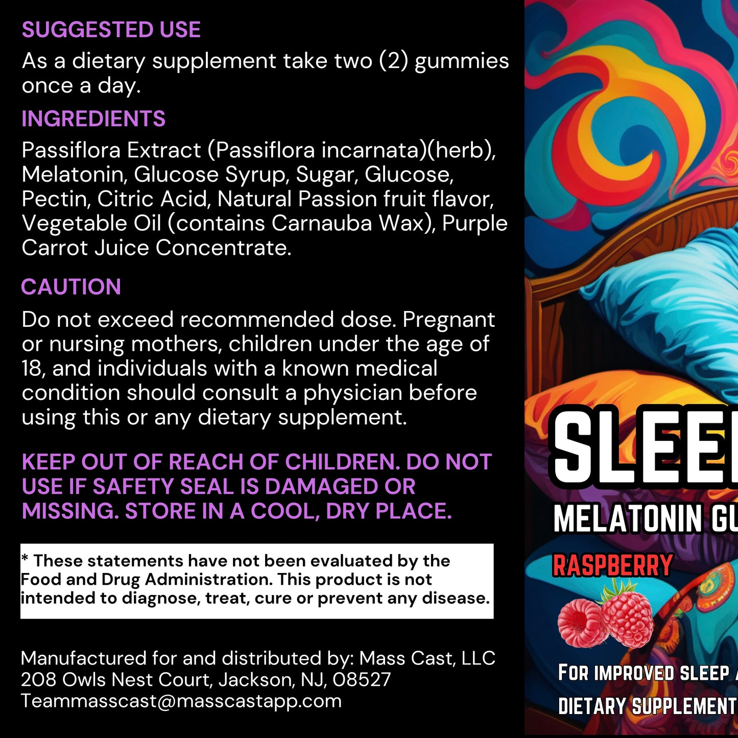 Sleepy Melatonin Gummies by Project M (Sleepy Boxer Edition)