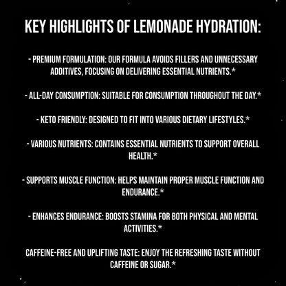 Hydration Powder (Lemonade) by Project M