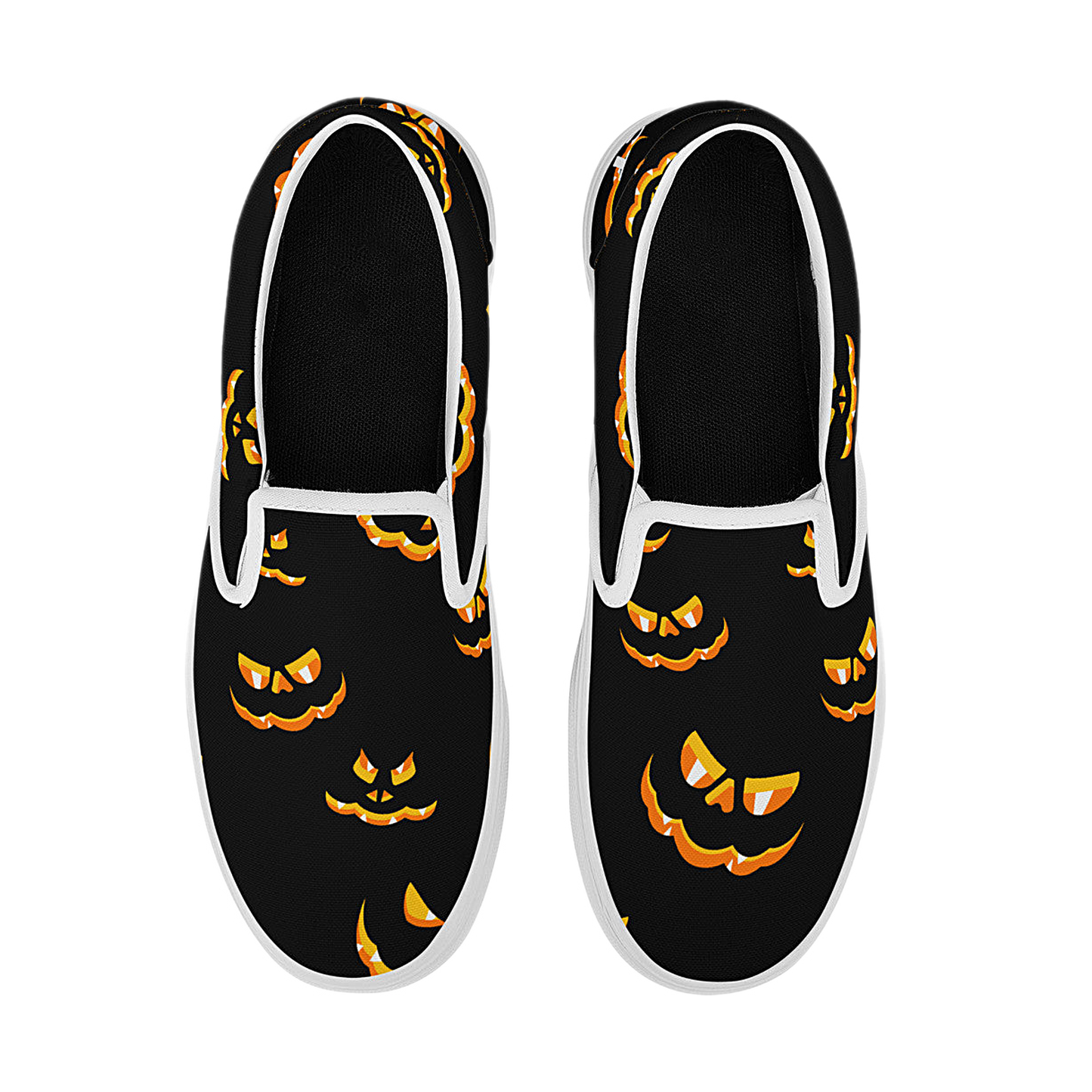 Spooky Pumpkin Mass Cast Slip On Shoes