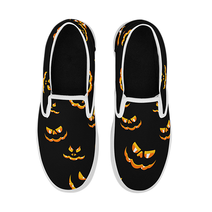 Spooky Pumpkin Mass Cast Slip On Shoes