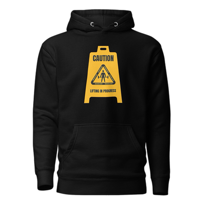 Caution Soft Style Hoodie by Mass Cast