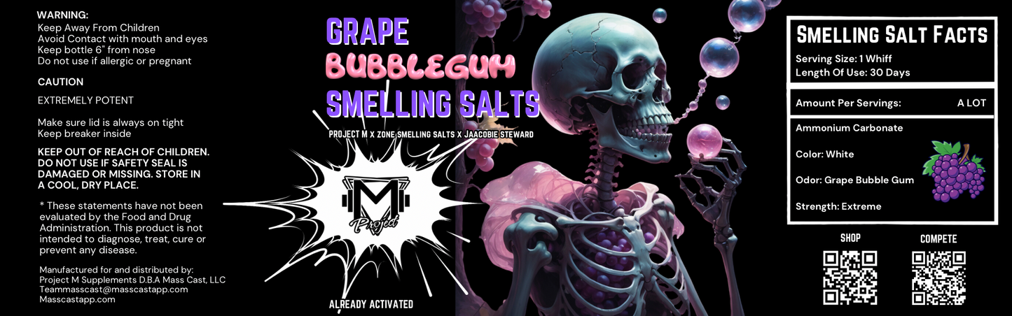 Extreme Grape Bubble Gum Smelling Salts by Project M