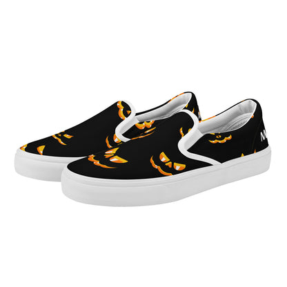 Spooky Pumpkin Mass Cast Slip On Shoes