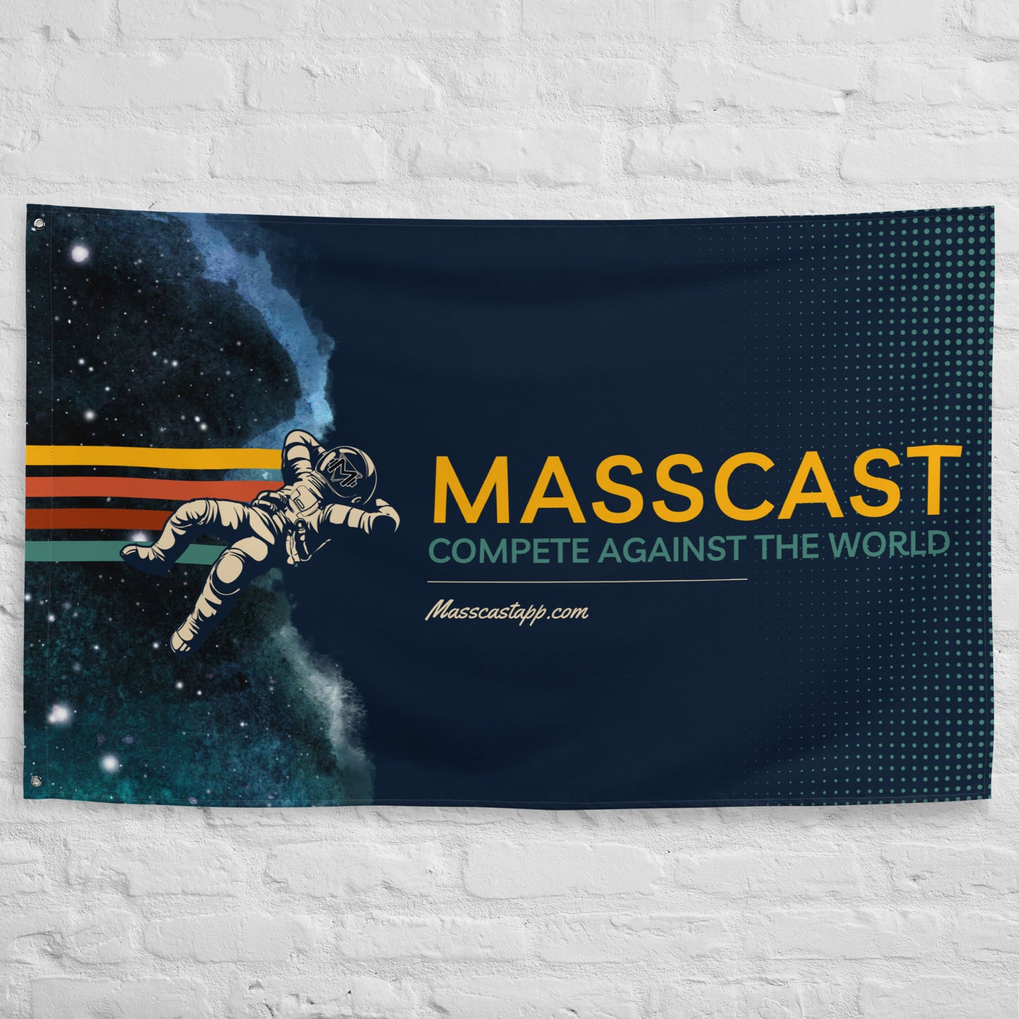 Mass Cast Retro Flag