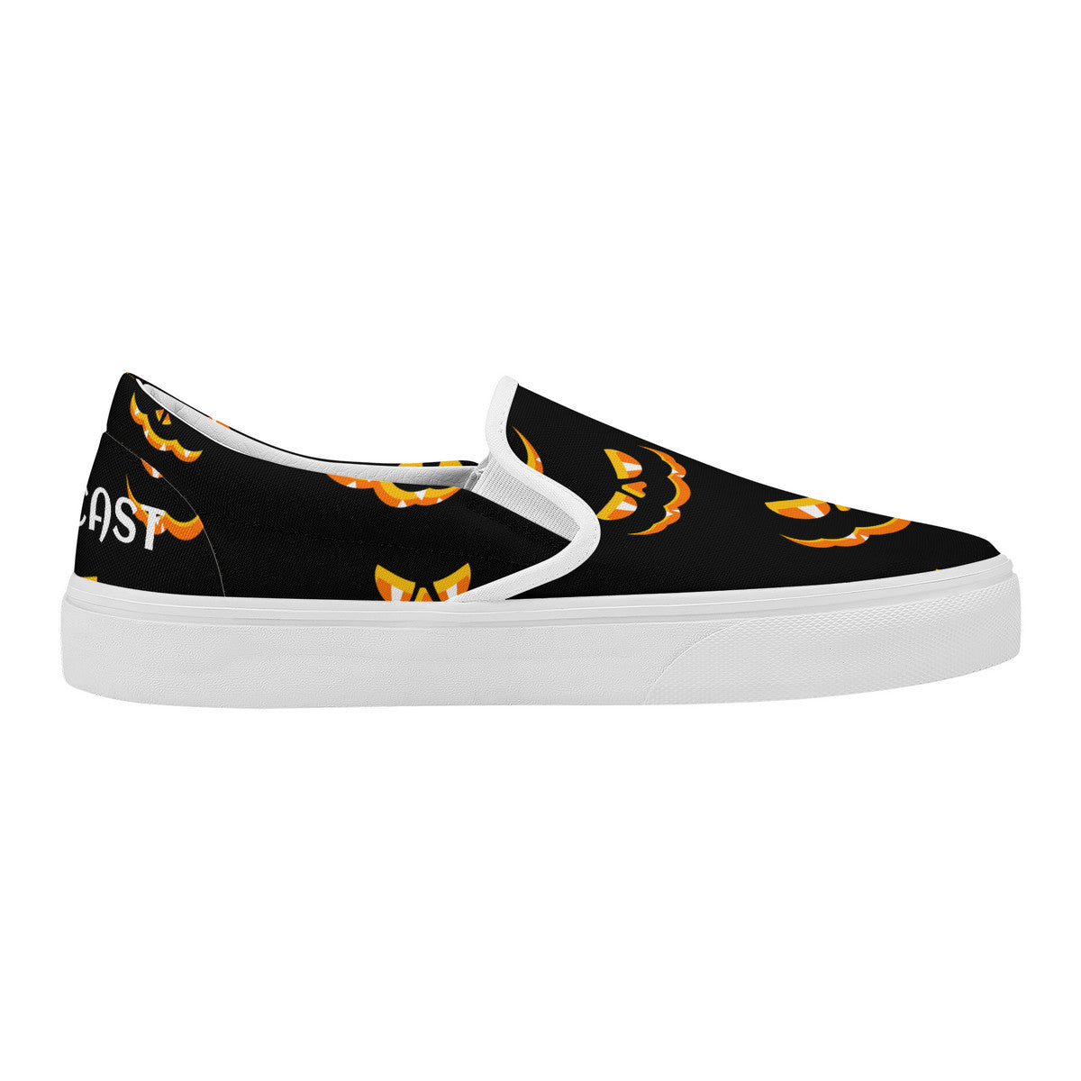 Spooky Pumpkin Mass Cast Slip On Shoes