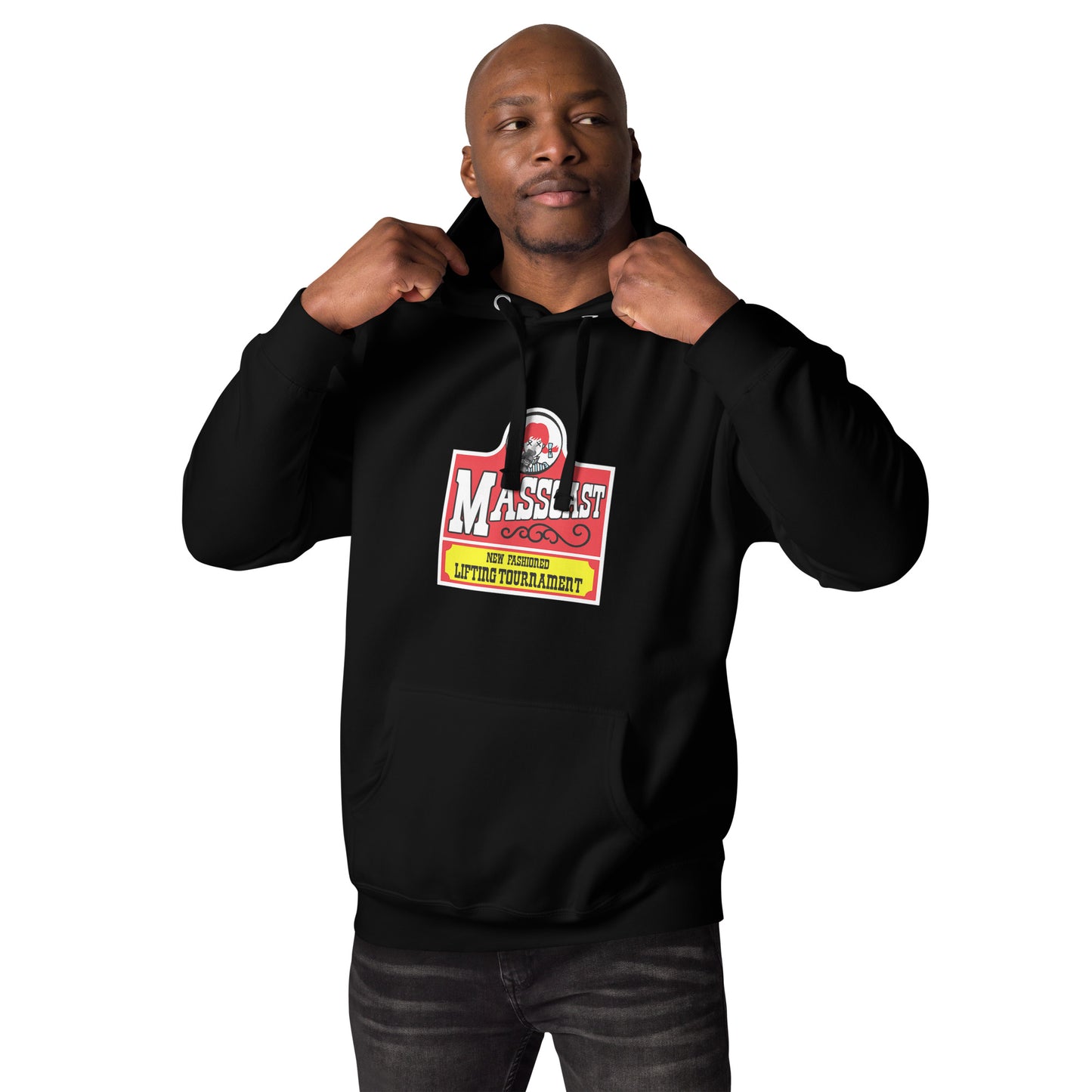 New Fashioned Lifting Tourney Soft Style Hoodie by Mass Cast