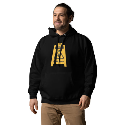 Caution Soft Style Hoodie by Mass Cast