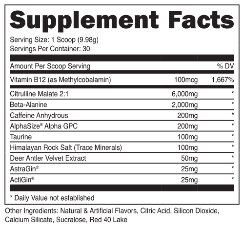 Bucked Up Preworkout - Mass Cast