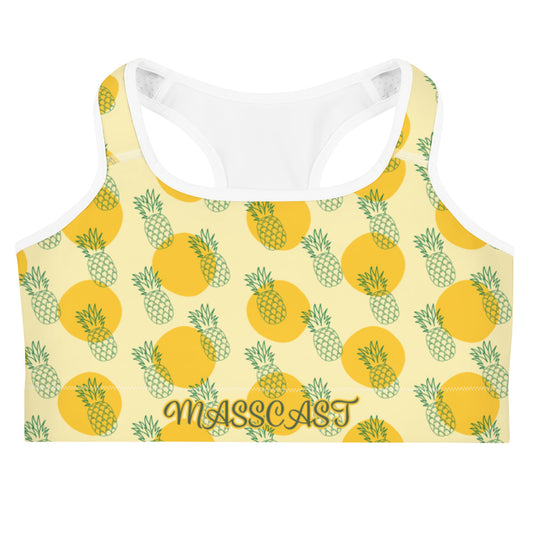 Mass Cast Pineapple Sports Bra