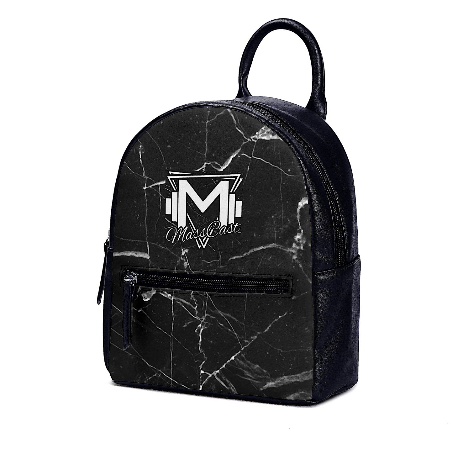 Mass Cast Mini Marble Leather Backpack